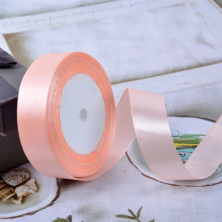 (25 yards/roll) 2cm Satin Ribbon Wholesale Gift Packing Christmas decoration Ribbons roll fabric