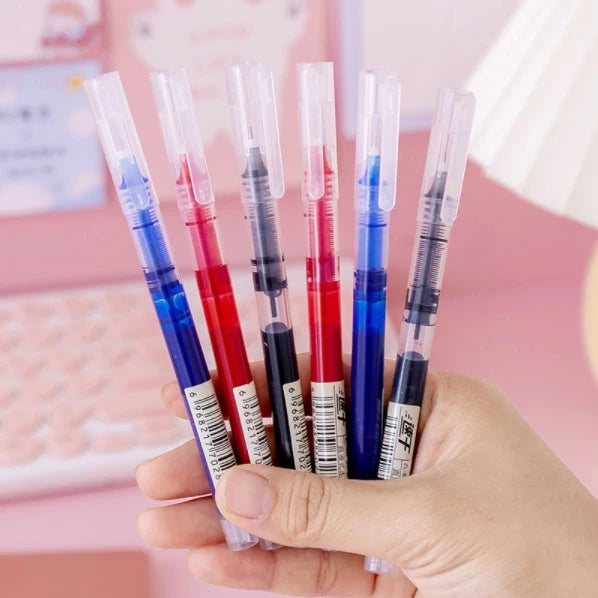 Straight liquid gel pen ball-point pens black water-based pen 0.5mm