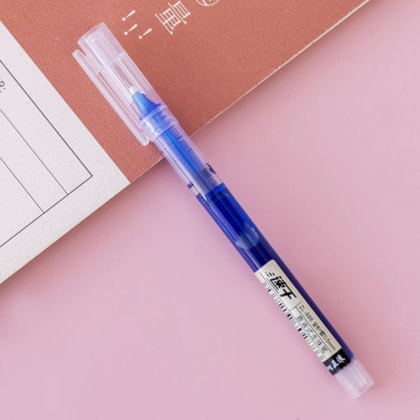 Straight liquid gel pen ball-point pens black water-based pen 0.5mm
