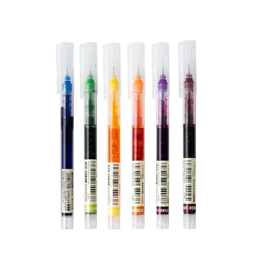 Straight liquid gel pen ball-point pens black water-based pen 0.5mm
