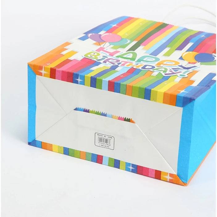 12pcs | Happy Birthday Gift Bags candy bag Birthday Party Favor Paper Bags