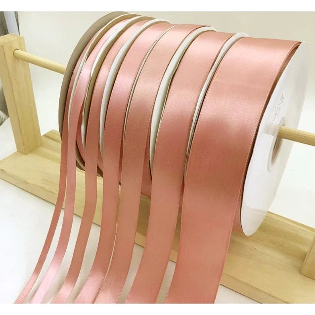 5Yards Champagne High Quality Satin Ribbon