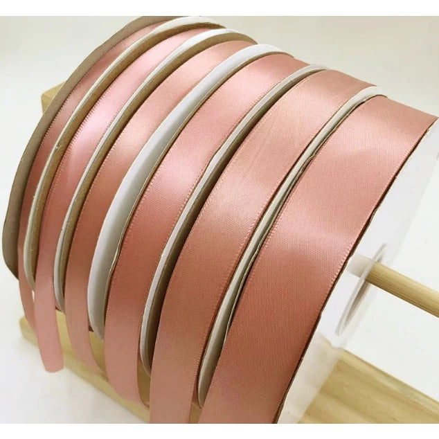 5Yards Champagne High Quality Satin Ribbon