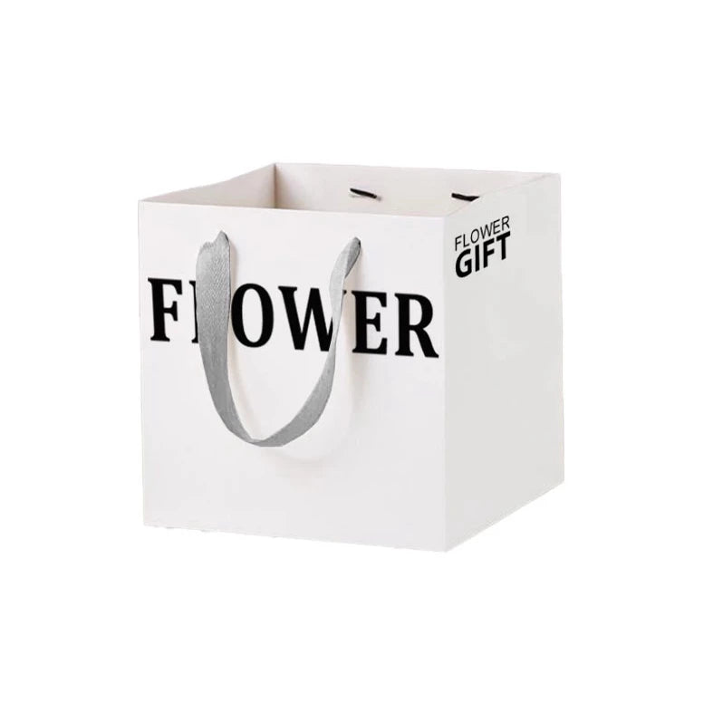 1pc Square flower Packaging Tote Bag Paper Large Bouquet Gift bag