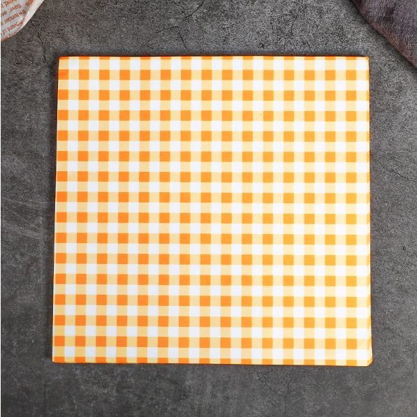 50 Sheets Packaging Pad Paper Bento Cake Box Hamburger Oil-proof Baking Tool 18*18cm