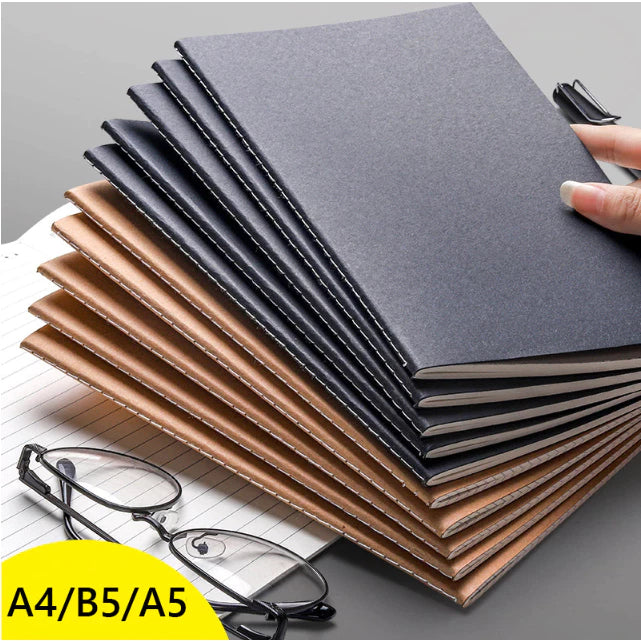 36 Sheets Notebook Black/Khaki Notebook Office School Supplies Stationery