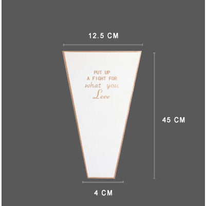 (50pcs) Flower packaging transparent bag Waterproof bouquet packaging bag