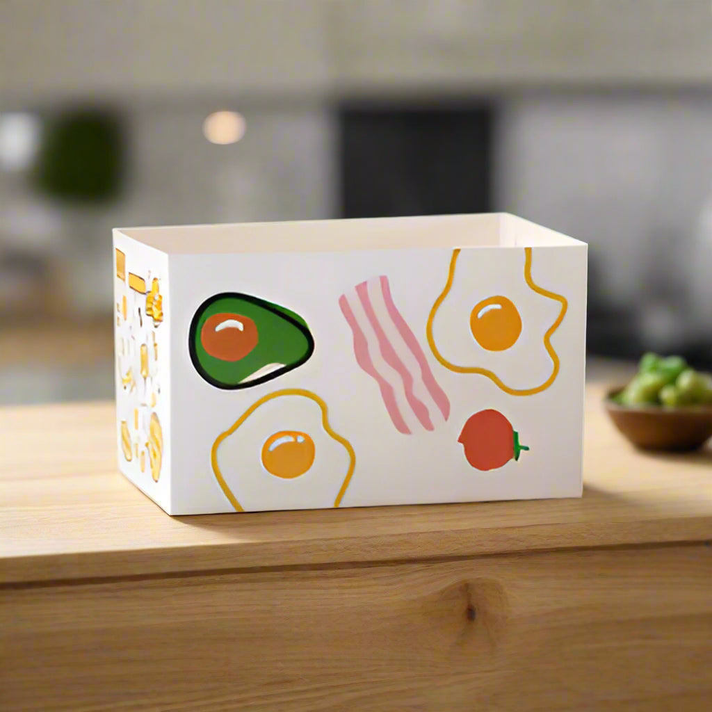 (25pcs) Egg Drop Sandwich Packaging Box Hamburger Bread Toast Box Holder