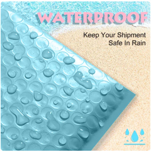 LIGHT BLUE | Bubble Mailer Plastic Padded Envelope Shipping Bag Packaging 1pc