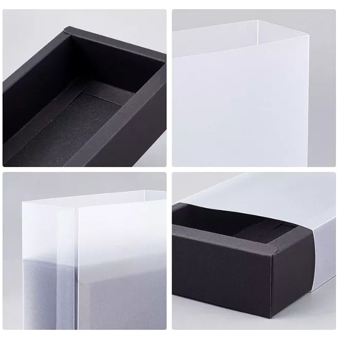 Transparent MATTE drawer box pvc matte gift box product packaging