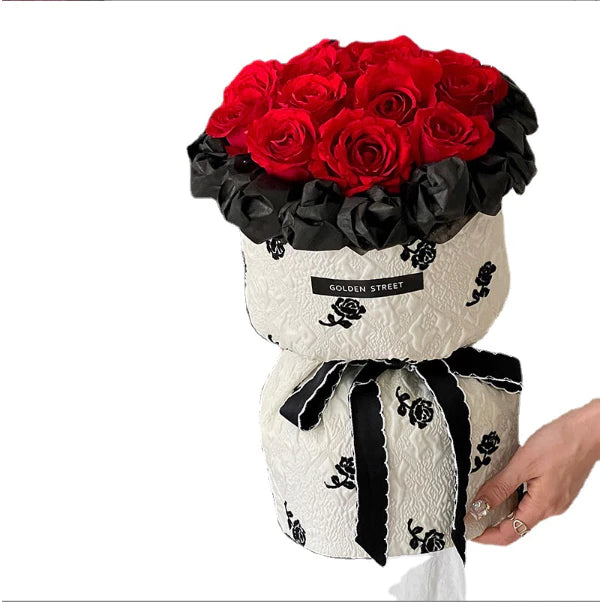 150cmx50cm Floral Fabric Flower Wrapping Paper Lattice Florist Bouquet Wrapper