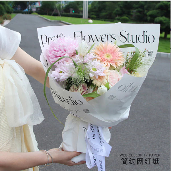 Printed thickened SMALL Waterproof wrapping paper flower boquet wrapper