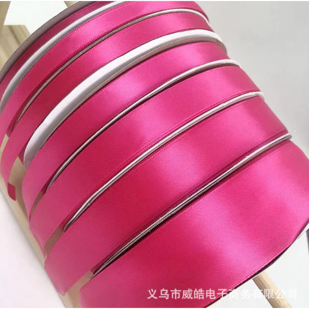 5 Yards ROSE RED (0.6cm, 1cm, 2cm, 2.5cm, 4cm) High Quality Satin Ribbon