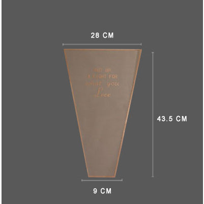 (50pcs) Flower packaging transparent bag Waterproof bouquet packaging bag