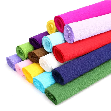 50x250cm | Crepe Paper Roll for Paper Flowers Arts Crafts DIY Party Decorations