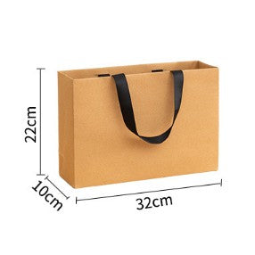Flat Rope Paper Bag Gift Craft Paper Gift Plain Handle Hand bag