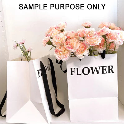 1pc Square flower Packaging Tote Bag Paper Large Bouquet Gift bag