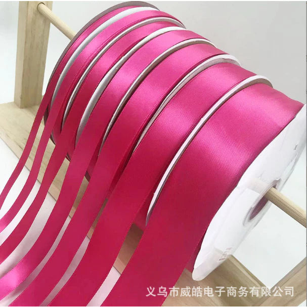 5 Yards ROSE RED (0.6cm, 1cm, 2cm, 2.5cm, 4cm) High Quality Satin Ribbon
