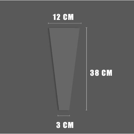 (50pcs) Flower packaging transparent bag Waterproof bouquet packaging bag