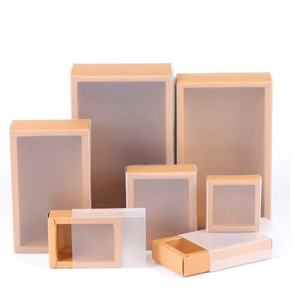 Transparent MATTE drawer box pvc matte gift box product packaging