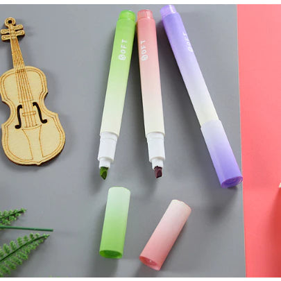 4pcs/pack | Sunrise Gradient color highlighter high-value color marker pen