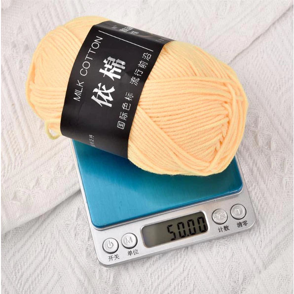 4ply | Multicolor Silk Milk Cotton Threads for Knitting Soft Warm Baby Yarn 50g