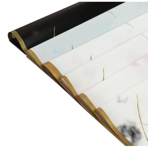 20pcs/Gold Edge Marble Wrapping Paper 58*58cm Waterproof Flower Wrapping Paper