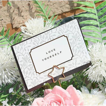 10pcs | Flower Bouquet Metal Card Holder / Photo Holder Golden color
