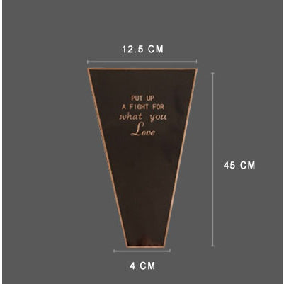 (50pcs) Flower packaging transparent bag Waterproof bouquet packaging bag