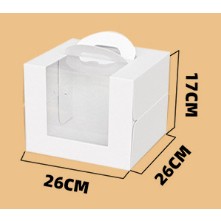 5pcs | Premium Sturdy Cake Box with handle and window (Cake Board Not Included)