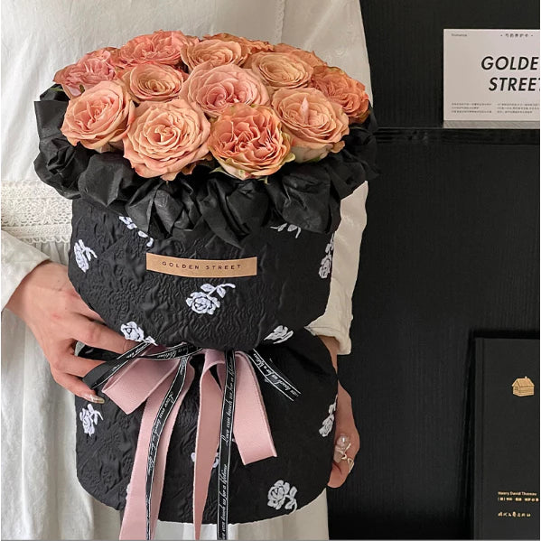 150cmx50cm Floral Fabric Flower Wrapping Paper Lattice Florist Bouquet Wrapper