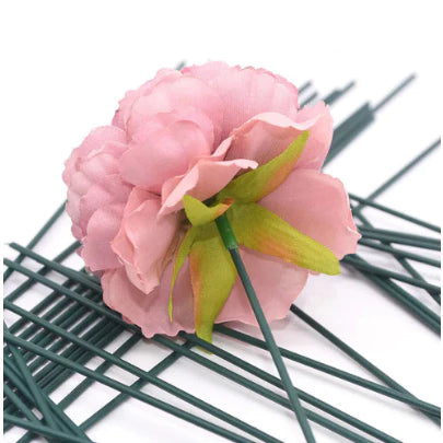 Floral Stem Wire With Tape for DIY Crafts, Artificial Flower Arrangements