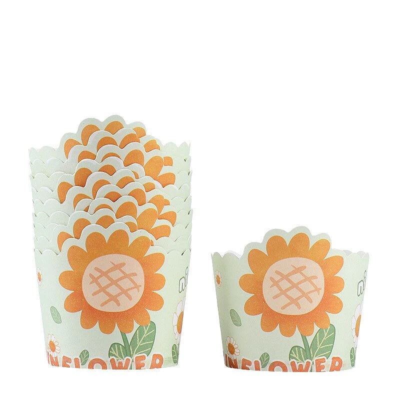 50 Pack pattern 3oz Disposable Cupcake Liner Cartoon Cups Baking Cup