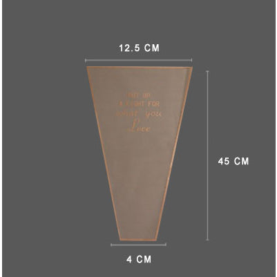 (50pcs) Flower packaging transparent bag Waterproof bouquet packaging bag