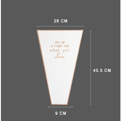 (50pcs) Flower packaging transparent bag Waterproof bouquet packaging bag