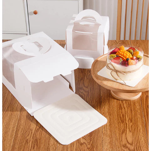 5pcs | Premium Sturdy Cake Box with handle and window (Cake Board Not Included)