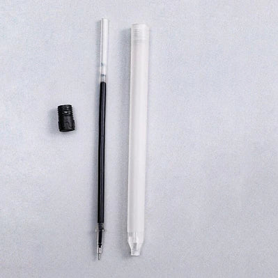 50pcs/pack Black/Blue Gel Pen Student Exam Office Signature Transparent Pen