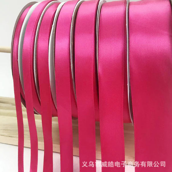 5 Yards ROSE RED (0.6cm, 1cm, 2cm, 2.5cm, 4cm) High Quality Satin Ribbon