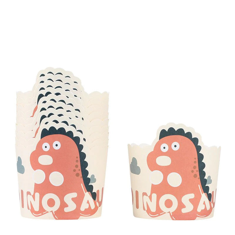 50 Pack pattern 3oz Disposable Cupcake Liner Cartoon Cups Baking Cup