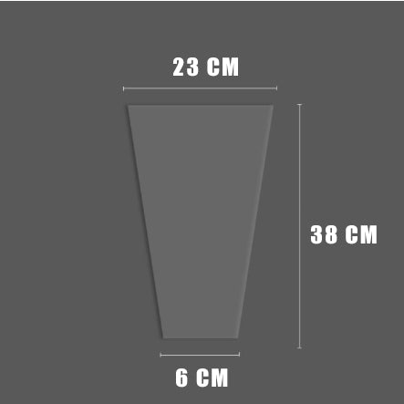 (50pcs) Flower packaging transparent bag Waterproof bouquet packaging bag
