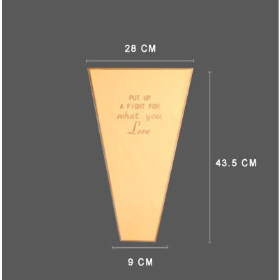 (50pcs) Flower packaging transparent bag Waterproof bouquet packaging bag