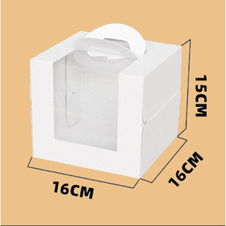 5pcs | Premium Sturdy Cake Box with handle and window (Cake Board Not Included)