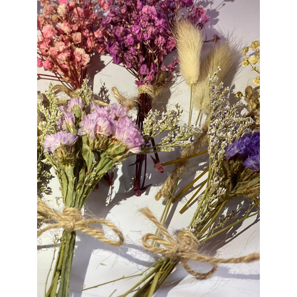 7 IN 1 Preserved Real Dried Flowers in a Tub (Random Flowers) Gift Wedding Party