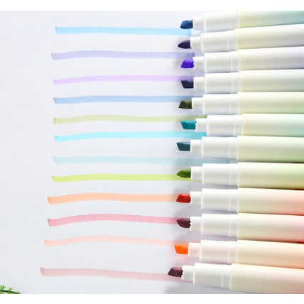 4pcs/pack | Sunrise Gradient color highlighter high-value color marker pen