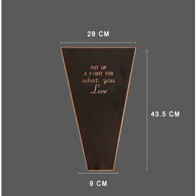 (50pcs) Flower packaging transparent bag Waterproof bouquet packaging bag
