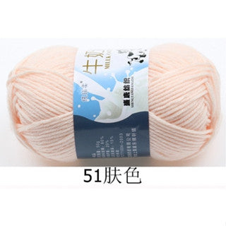 5ply | Smooth Milk Fiber Knitting Wool Crochet Yarn Milk Cotton 50g