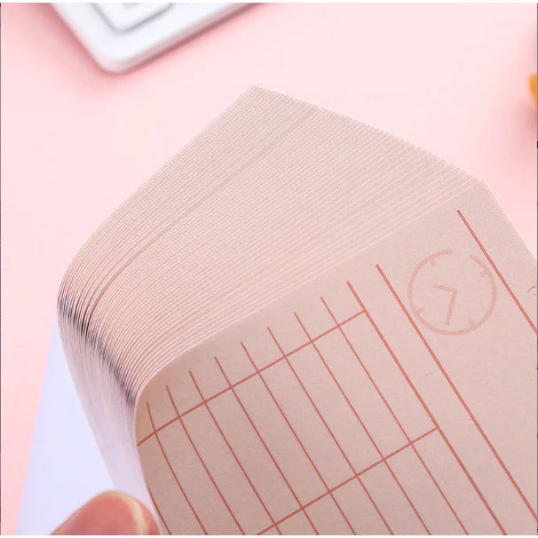50 Sheets Memo Pad Daily Planner Series Handbook Decoration Base Message Memo Book