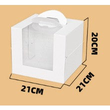 5pcs | Premium Sturdy Cake Box with handle and window (Cake Board Not Included)