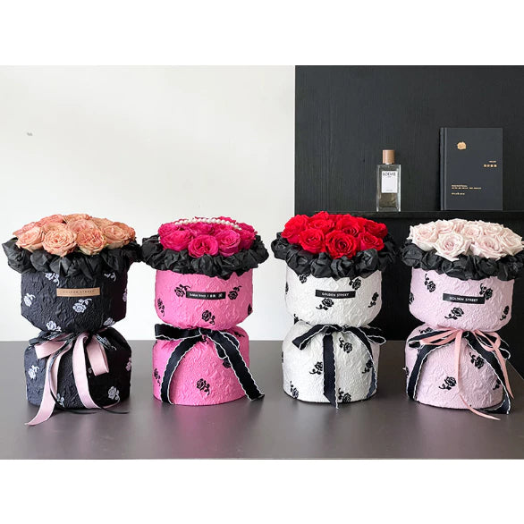 150cmx50cm Floral Fabric Flower Wrapping Paper Lattice Florist Bouquet Wrapper