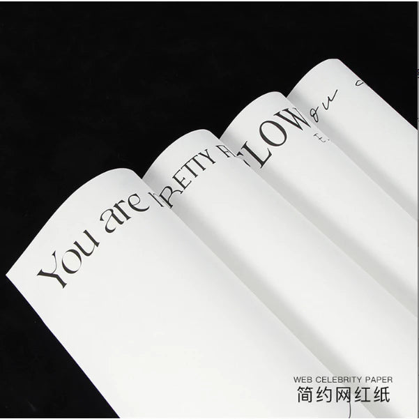 Printed thickened SMALL Waterproof wrapping paper flower boquet wrapper